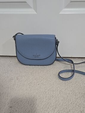 kate spade Powder Blue Pebbled Leather Crossbody